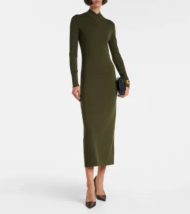 Tom Ford Knitted wool midi dress | Thumbnail 2 Tom Ford Knitted wool midi dress | Thumbnail 2