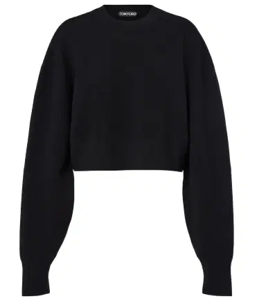 Tom Ford Cropped wool and cashmere-blend sweater | Thumbnail 1 Tom Ford Cropped wool and cashmere-blend sweater | Thumbnail 1