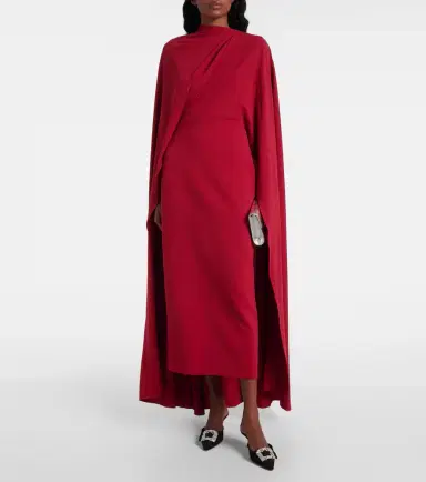 Roksanda Neolitsea caped crêpe cocktail dress | Thumbnail 3