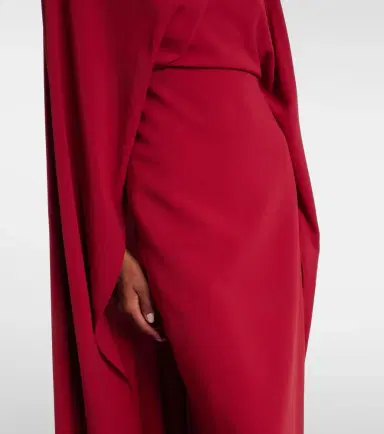 Roksanda Neolitsea caped crêpe cocktail dress | Thumbnail 4
