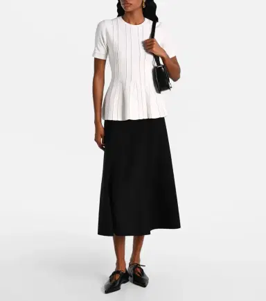 Max Mara Lazio pleated crêpe midi skirt | Thumbnail 2