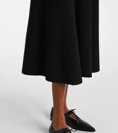 Max Mara Lazio pleated crêpe midi skirt | Thumbnail 3