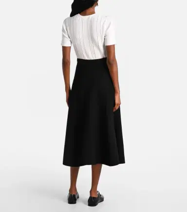 Max Mara Lazio pleated crêpe midi skirt | Thumbnail 4