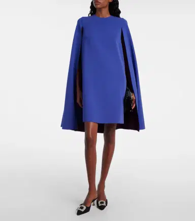 Roksanda Twiggy caped crêpe cocktail dress | Thumbnail 2