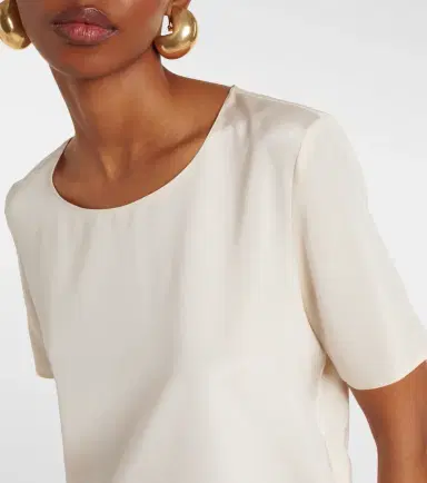 Max Mara Aris silk-blend T-shirt | Thumbnail 3