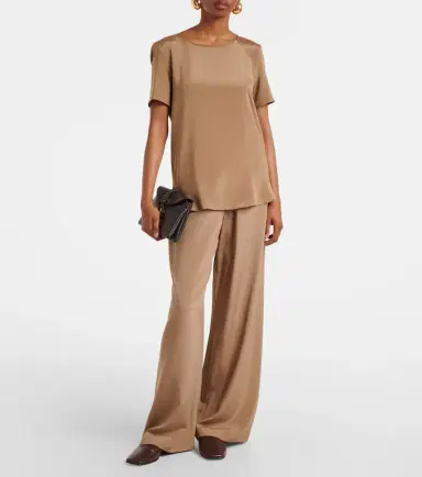 Max Mara Aris silk-blend T-shirt | Thumbnail 3