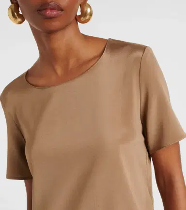 Max Mara Aris silk-blend T-shirt | Thumbnail 4