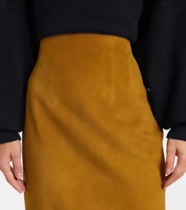 Khaite Loxley suede maxi skirt | Thumbnail 3
