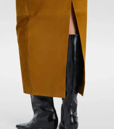 Khaite Loxley suede maxi skirt | Thumbnail 5