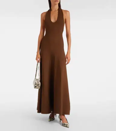 Khaite Melina halterneck maxi dress | Thumbnail 3