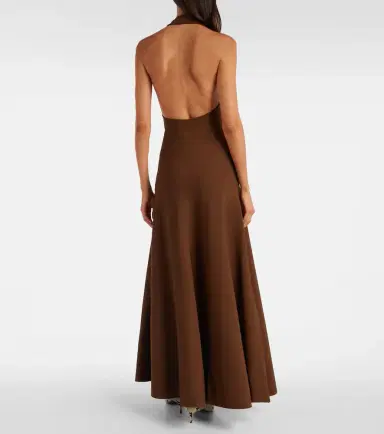 Khaite Melina halterneck maxi dress | Thumbnail 4