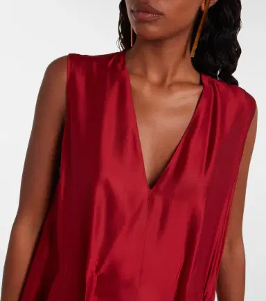 Khaite Syd satin maxi dress | Thumbnail 2