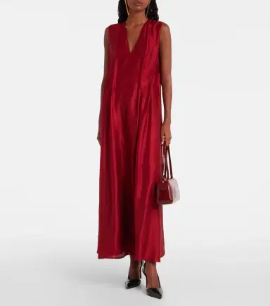 Khaite Syd satin maxi dress | Thumbnail 5