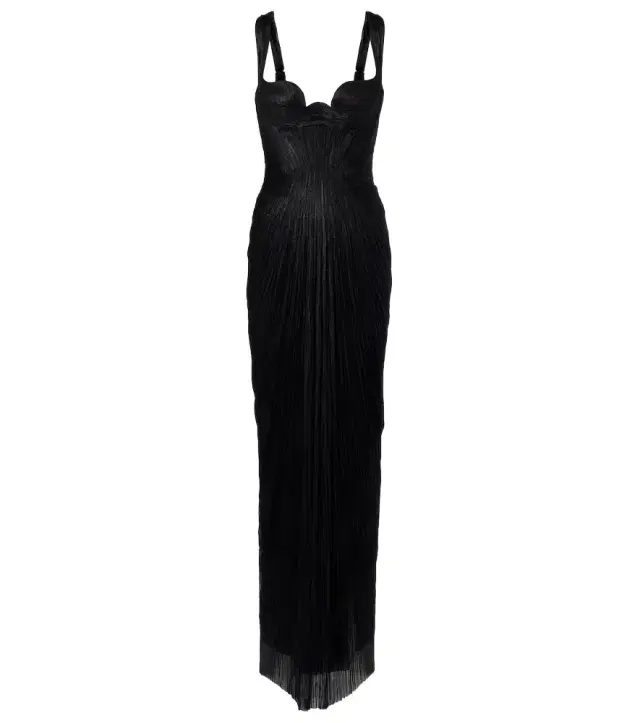 Maria Lucia Hohan Anais open-back silk muslin gown
