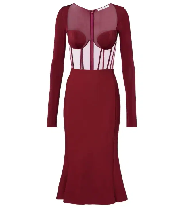 Nensi Dojaka Paneled corset dress