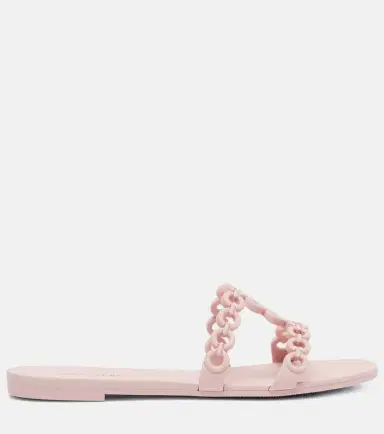 Aquazzura Infinity Chain Jelly slides | Thumbnail 4
