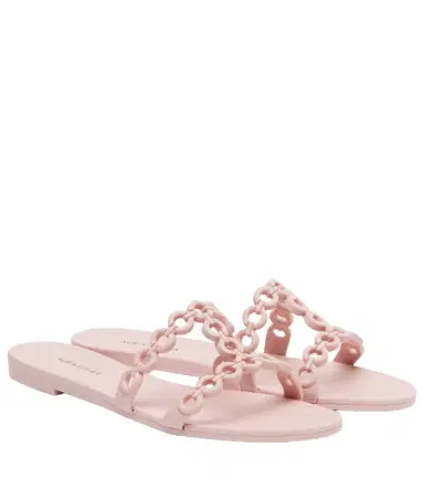 Aquazzura Infinity Chain Jelly slides | Thumbnail 1