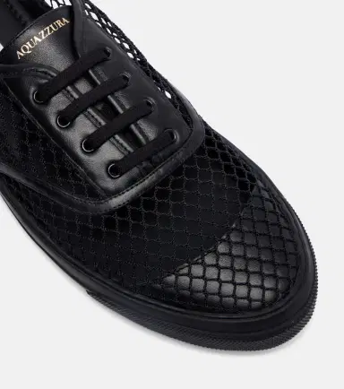Aquazzura Minimalist Mesh leather-trimmed sneakers | Thumbnail 3 Aquazzura Minimalist Mesh leather-trimmed sneakers | Thumbnail 3