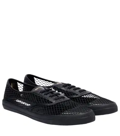 Aquazzura Minimalist Mesh leather-trimmed sneakers | Thumbnail 1 Aquazzura Minimalist Mesh leather-trimmed sneakers | Thumbnail 1