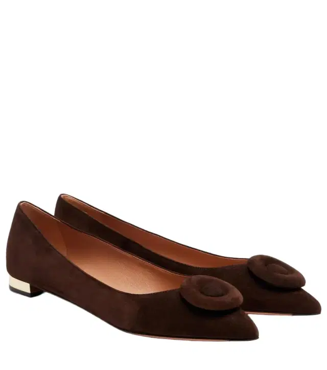 Aquazzura Hoop suede ballet flats