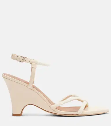 Staud Eden rope-trimmed leather wedge sandals | Thumbnail 2 Staud Eden rope-trimmed leather wedge sandals | Thumbnail 2