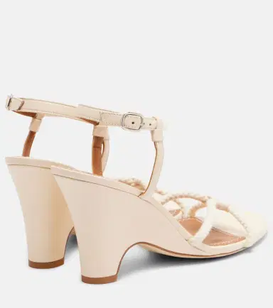 Staud Eden rope-trimmed leather wedge sandals | Thumbnail 3 Staud Eden rope-trimmed leather wedge sandals | Thumbnail 3