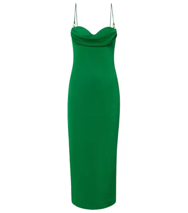 Erin draped jersey cocktail dress
