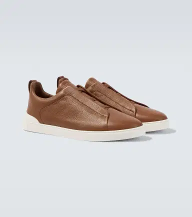 Zegna Triple Stitch leather sneakers | Thumbnail 2