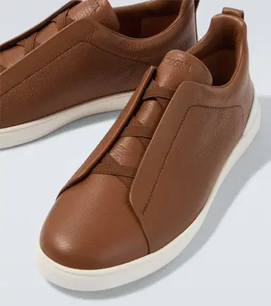 Zegna Triple Stitch leather sneakers | Thumbnail 5