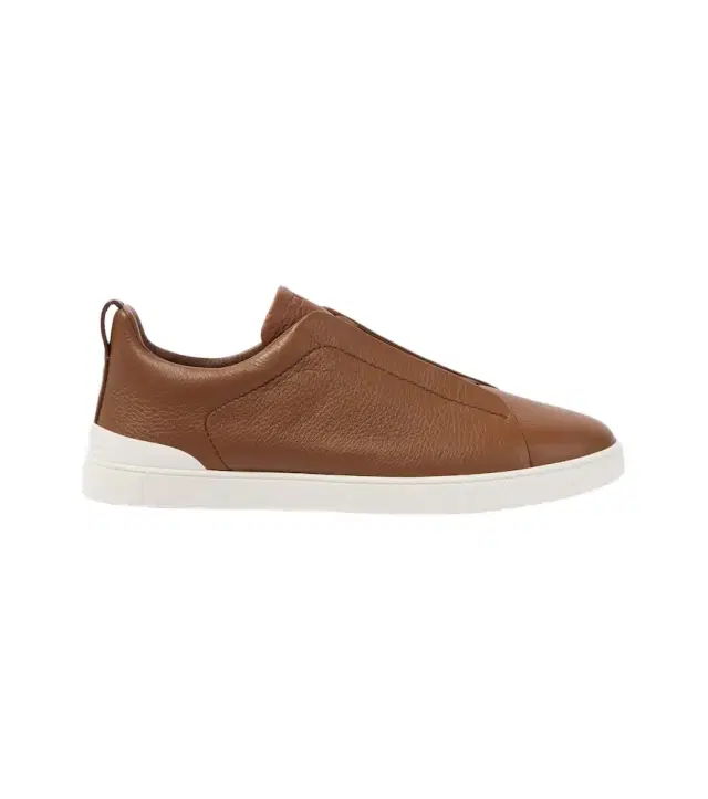 Triple Stitch leather sneakers
