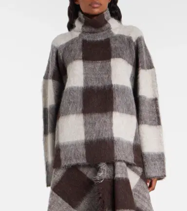 Proenza Schouler Kai checked alpaca-blend turtleneck sweater | Thumbnail 5 Proenza Schouler Kai checked alpaca-blend turtleneck sweater | Thumbnail 5
