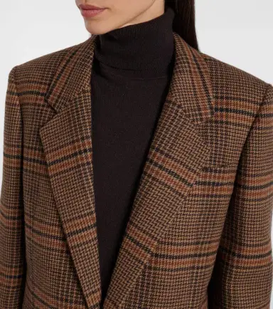 Saint Laurent Checked wool blazer | Thumbnail 4