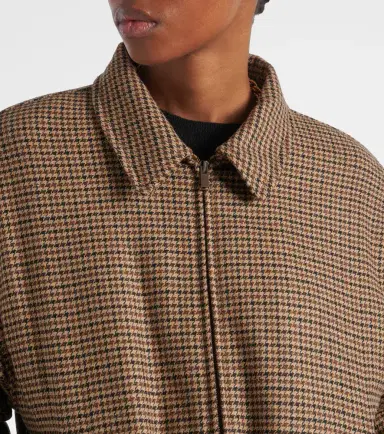 Saint Laurent Houndstooth padded jacket | Thumbnail 2 Saint Laurent Houndstooth padded jacket | Thumbnail 2