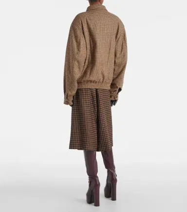 Saint Laurent Houndstooth padded jacket | Thumbnail 3 Saint Laurent Houndstooth padded jacket | Thumbnail 3