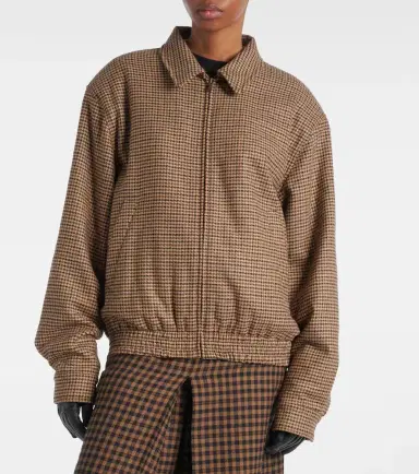 Saint Laurent Houndstooth padded jacket | Thumbnail 6 Saint Laurent Houndstooth padded jacket | Thumbnail 6