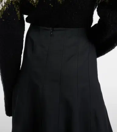 Proenza Schouler Heidi cotton-blend midi skirt | Thumbnail 3