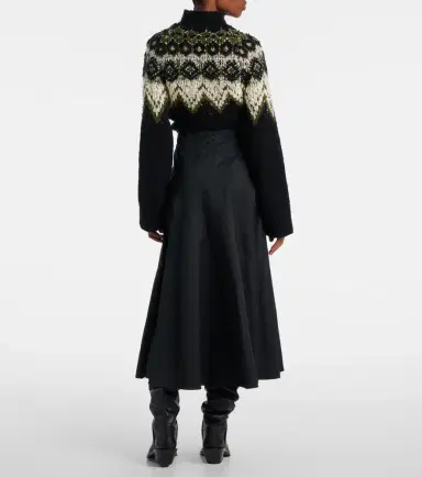 Proenza Schouler Heidi cotton-blend midi skirt | Thumbnail 5