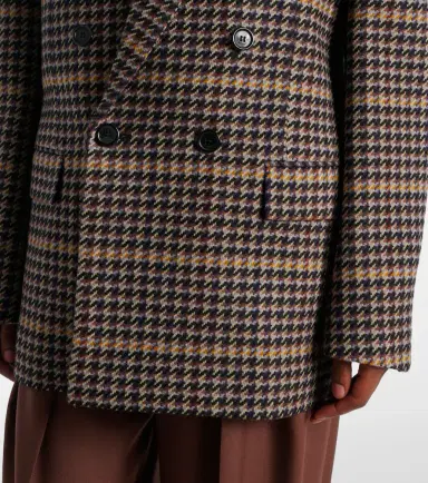 Saint Laurent Houndstooth double-breasted wool blazer | Thumbnail 5 Saint Laurent Houndstooth double-breasted wool blazer | Thumbnail 5