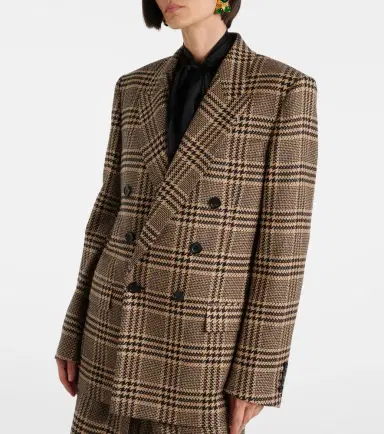 Saint Laurent Double-breasted silk and cashmere blazer | Thumbnail 4