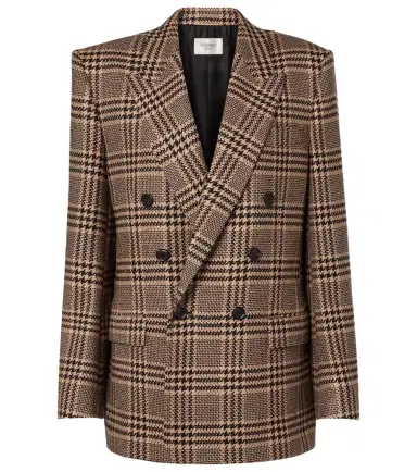 Saint Laurent Double-breasted silk and cashmere blazer | Thumbnail 1