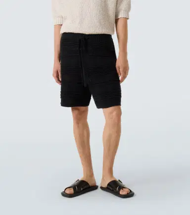 Commas Cotton-blend crochet Bermuda shorts | Thumbnail 5