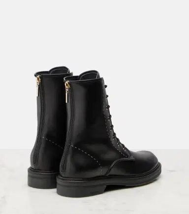 Max Mara Urbancombat leather combat boots | Thumbnail 2