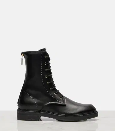 Max Mara Urbancombat leather combat boots | Thumbnail 4