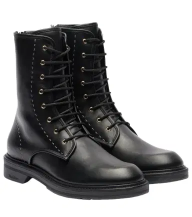 Max Mara Urbancombat leather combat boots | Thumbnail 1
