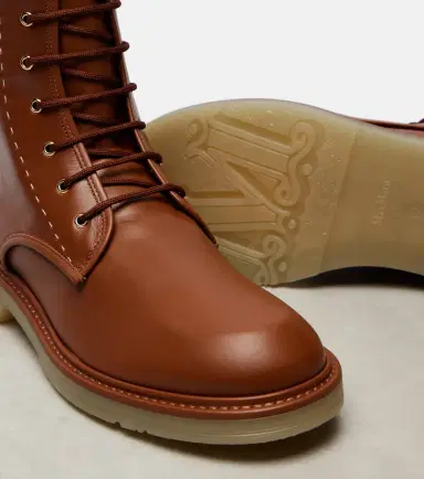 Max Mara Urbancombat leather combat boots | Thumbnail 2