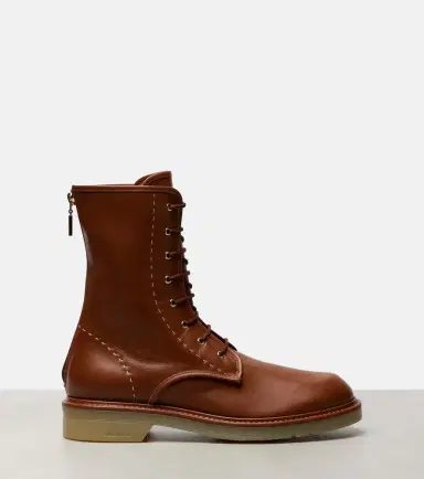 Max Mara Urbancombat leather combat boots | Thumbnail 4