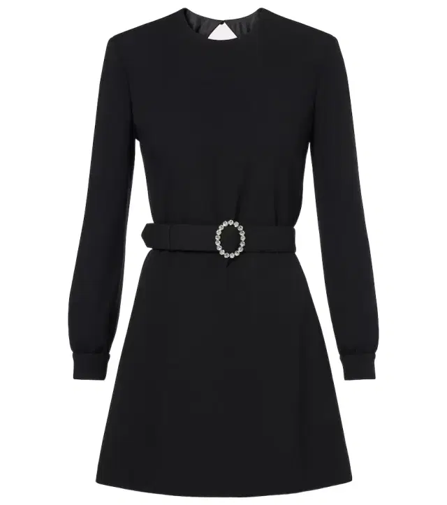 Embellished open-back minidress
