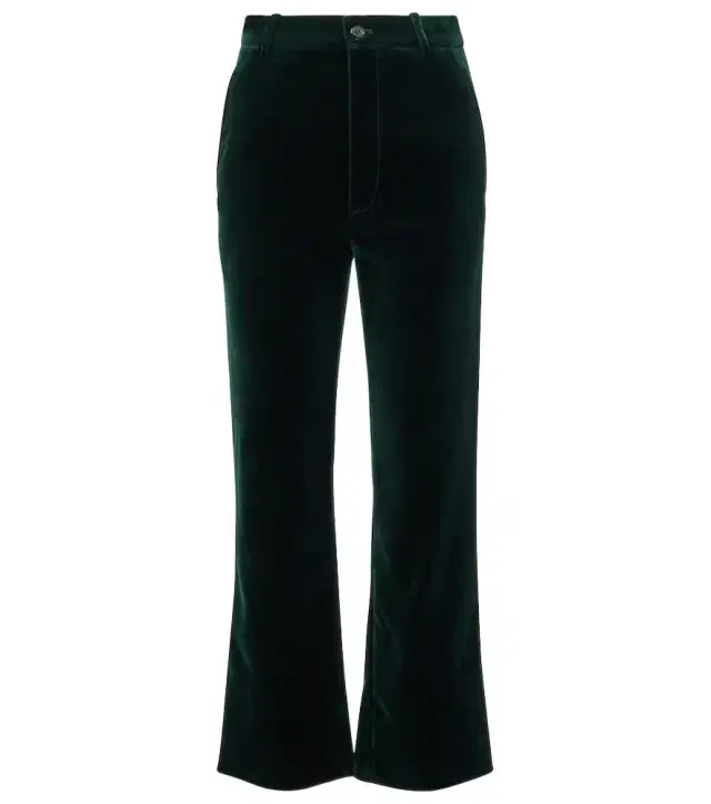 Saint Laurent Cotton velvet straight pants