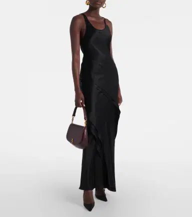 Saint Laurent Silk satin slip dress | Thumbnail 2