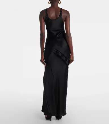 Saint Laurent Silk satin slip dress | Thumbnail 3